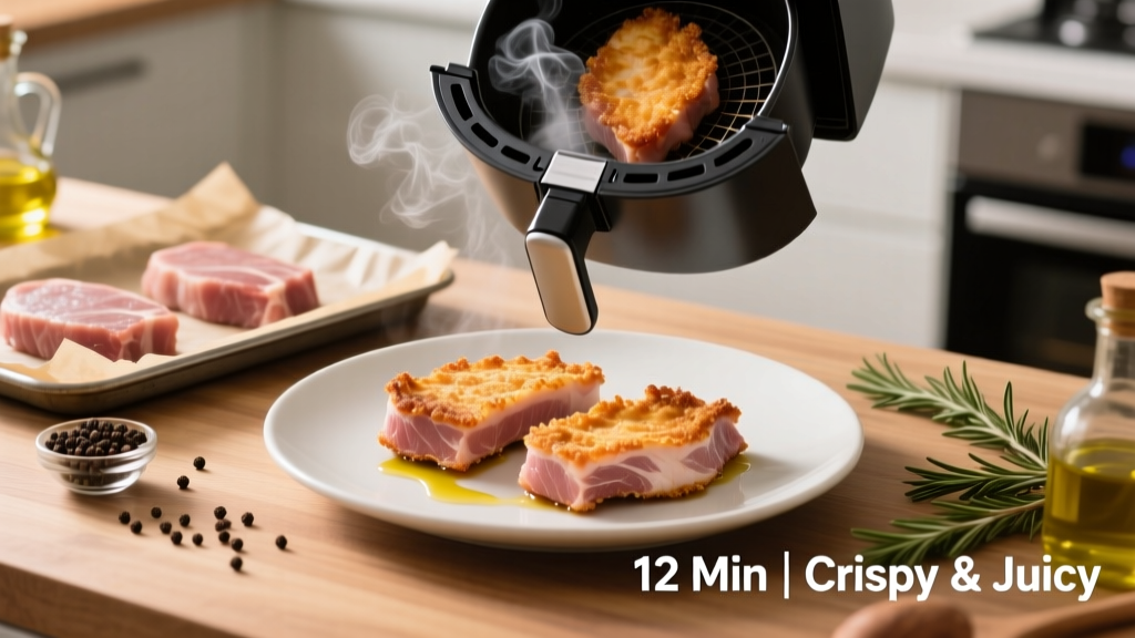 Frozen Thin Pork Chops in Air Fryer: Crispy & Juicy