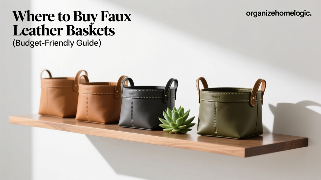 Where to Buy Faux Leather Baskets (Budget-Friendly Guide)