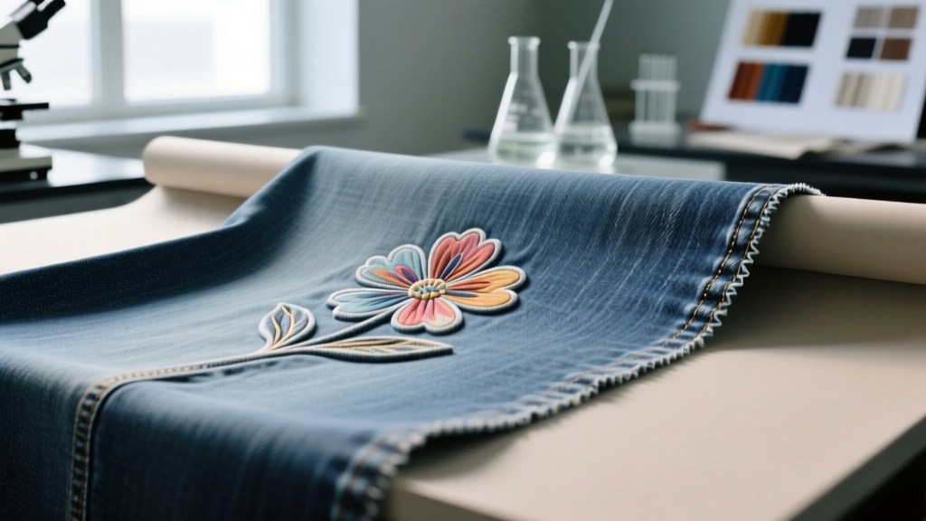 Denim & Flower Logo: Fabric Selection Guide for Designers