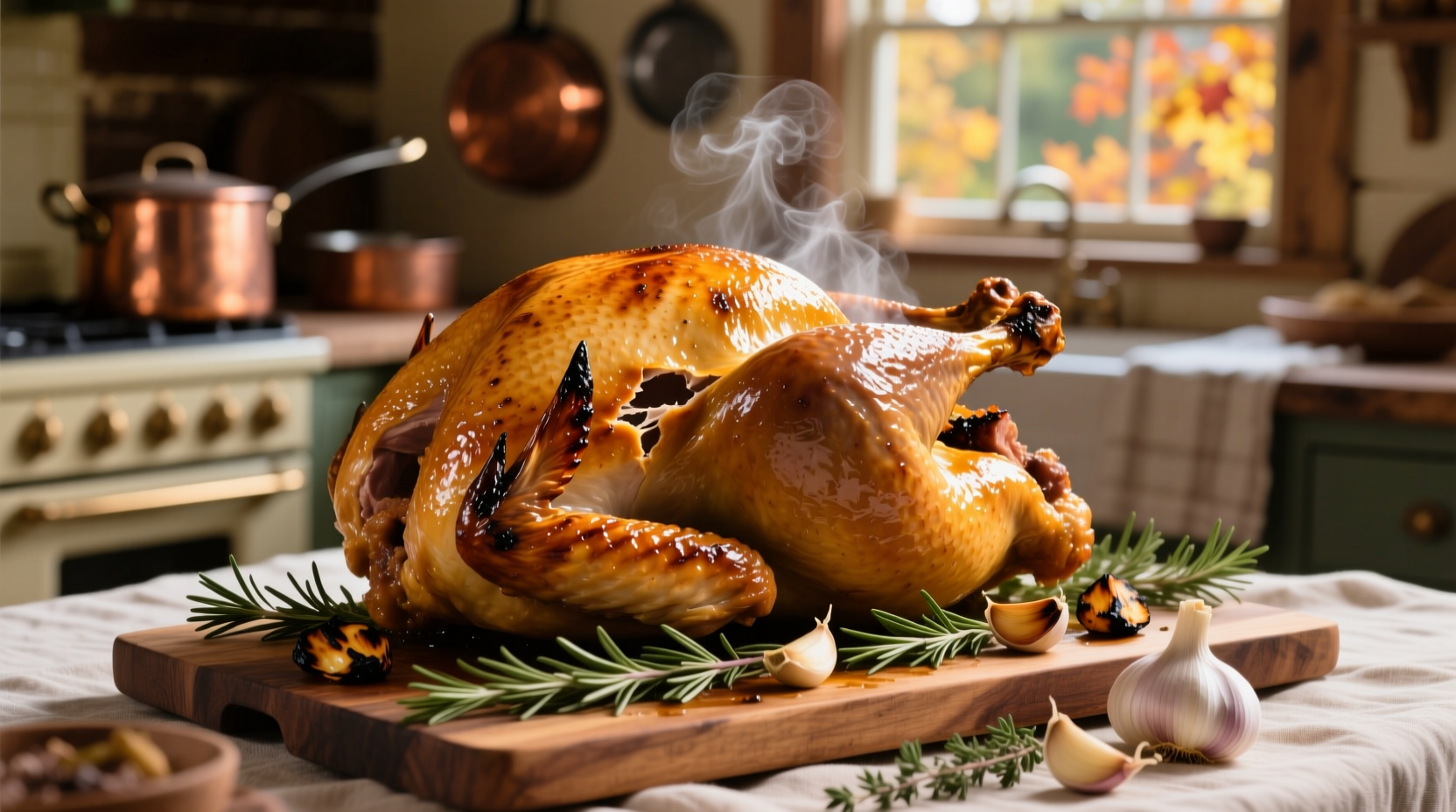 golden brown roasted 20 pound turkey