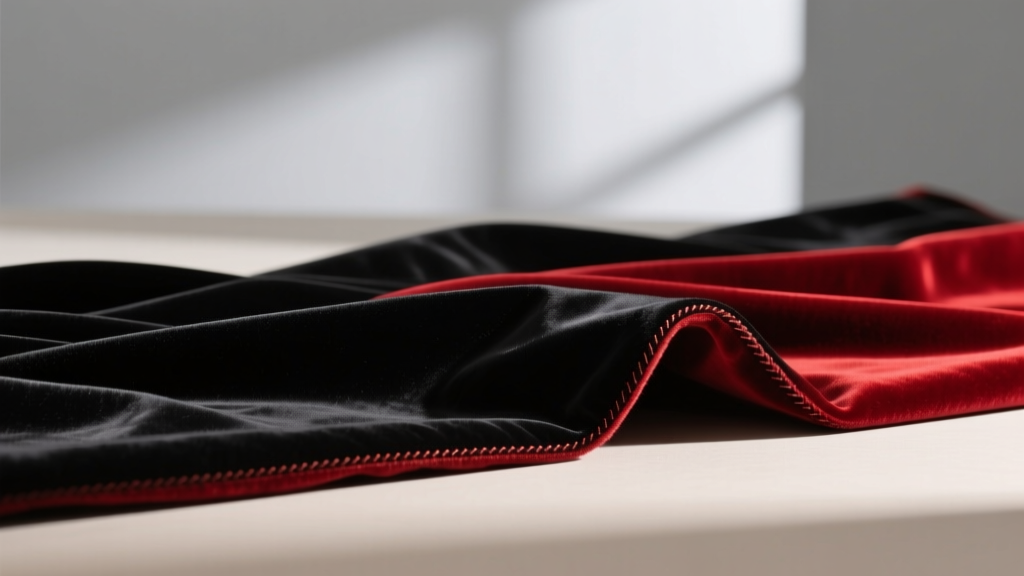 Black & Red Velvet Fabric: Sourcing, Testing & Design Guide