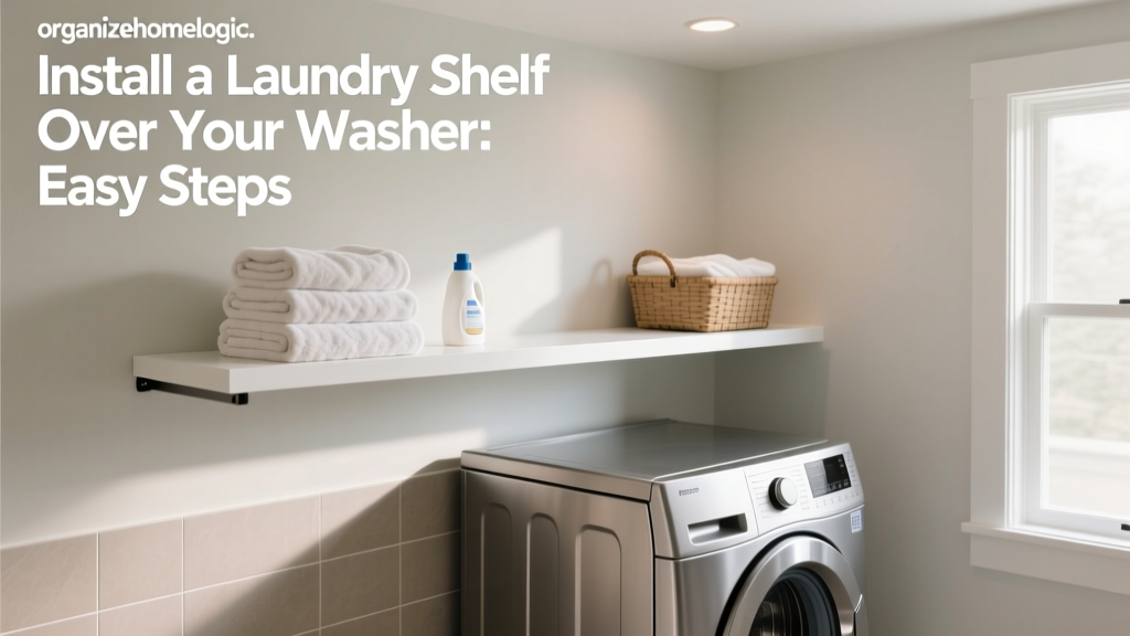 Install a Laundry Shelf Over Your Washer: Easy Steps