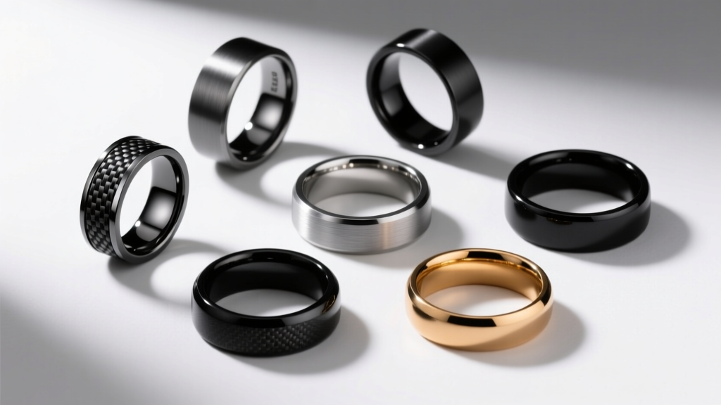 Men's Black Wedding Bands: 7 Materials Explained