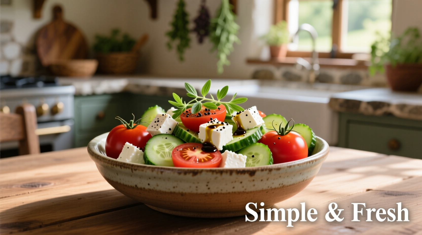 Perfect Tomato Cucumber Feta Salad Recipe in 15 Minutes