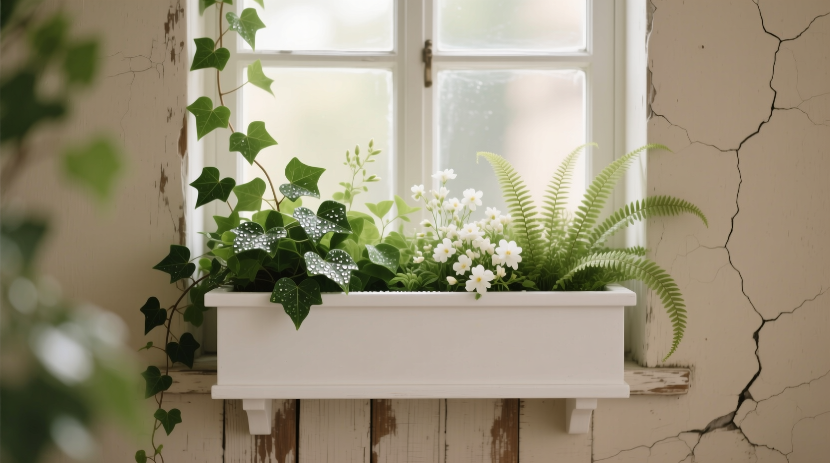 window box white