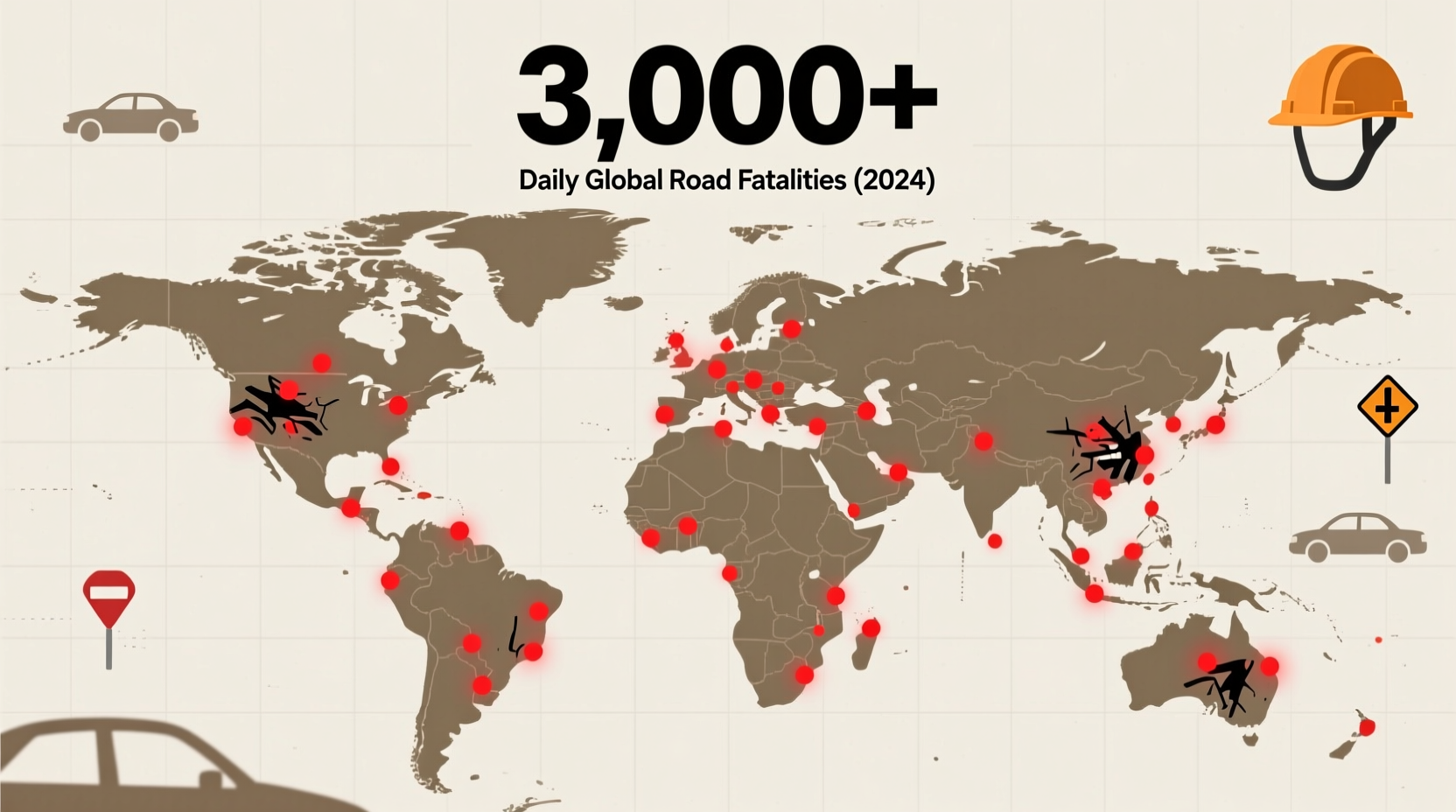 how many people die in car crashes a day