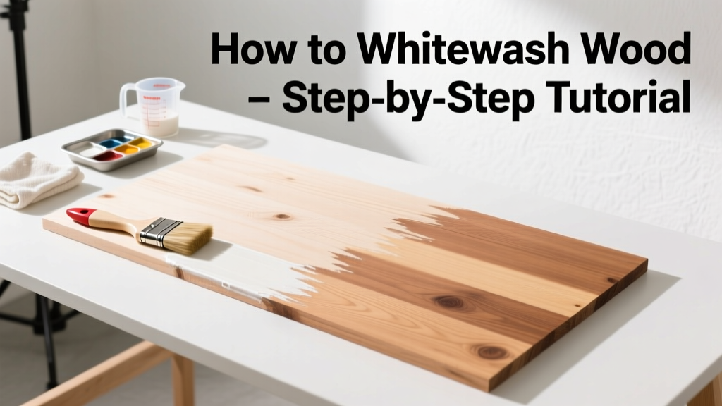 How to Whitewash Wood: A Step-by-Step Tutorial