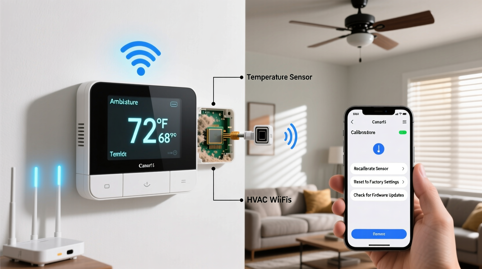 why is my smart thermostat giving weird temperature readings and how to recalibrate