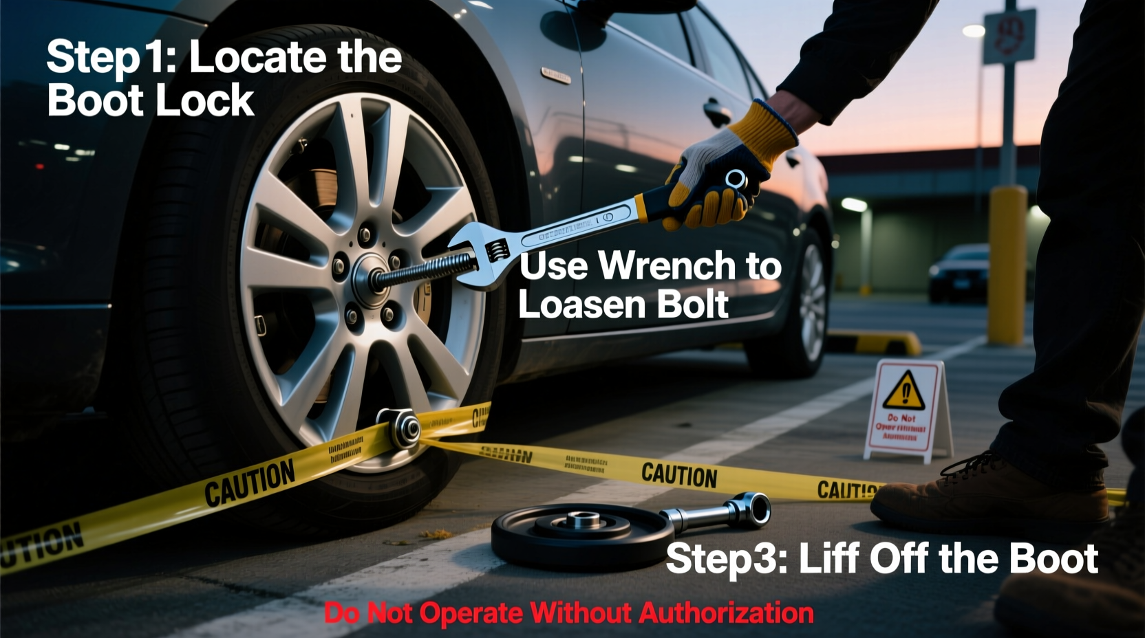 how to remove boot from car