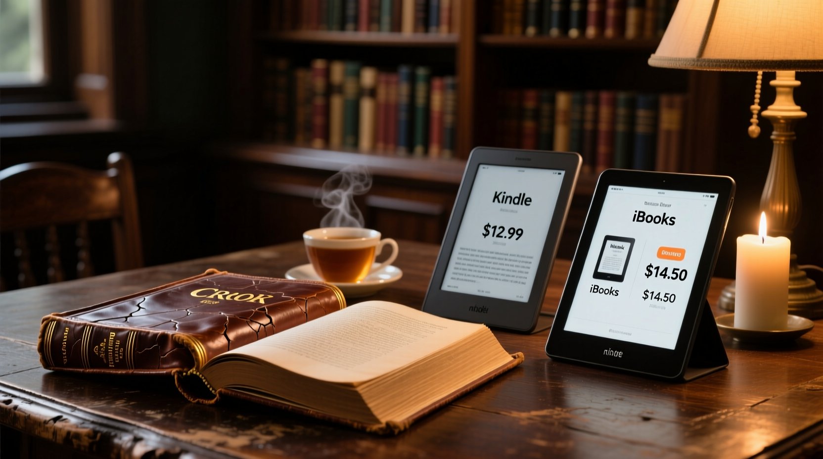 leatherbound compares ebook prices in kindle ibook and
