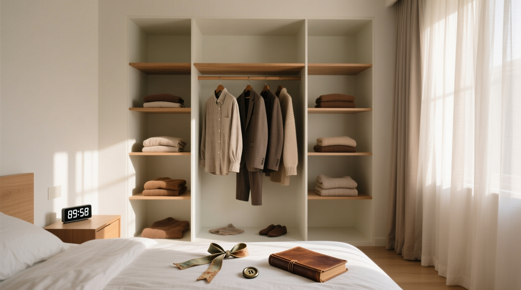 closet organization tips for minimalist couples