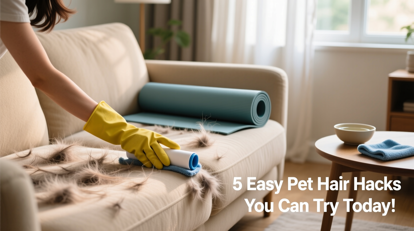 how to remove pet hair from furniture without lint rollers life hacks