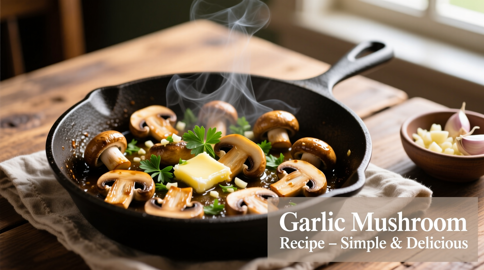 Perfect Garlic Mushrooms Recipe Ready in 20 Minutes
