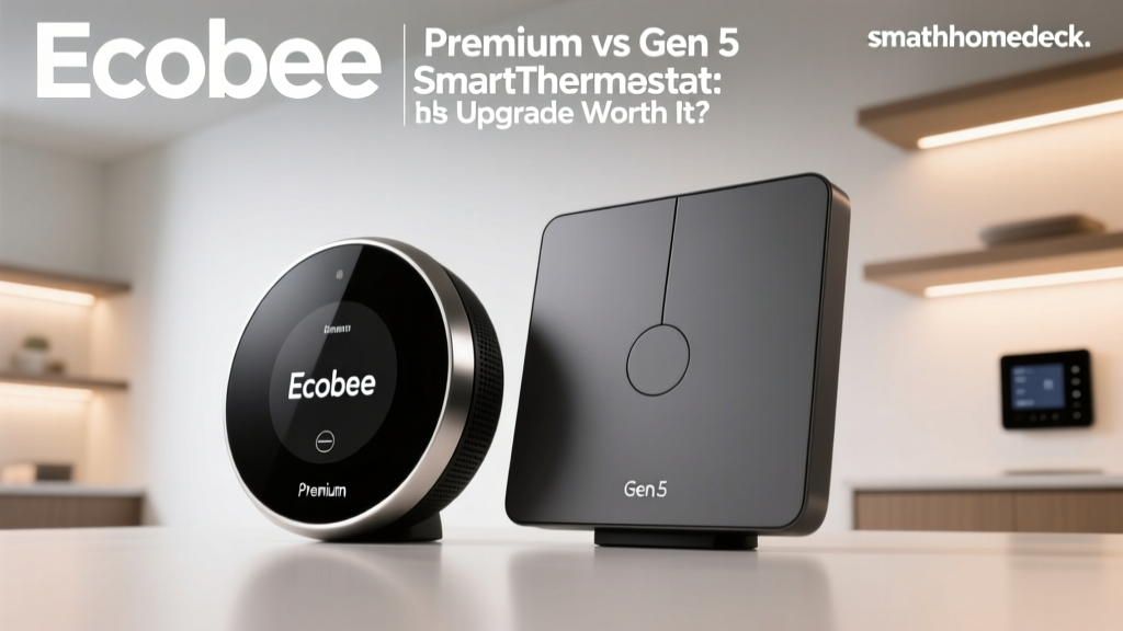 Ecobee Premium vs Gen 5 SmartThermostat: Is the Upgrade Worth It?
