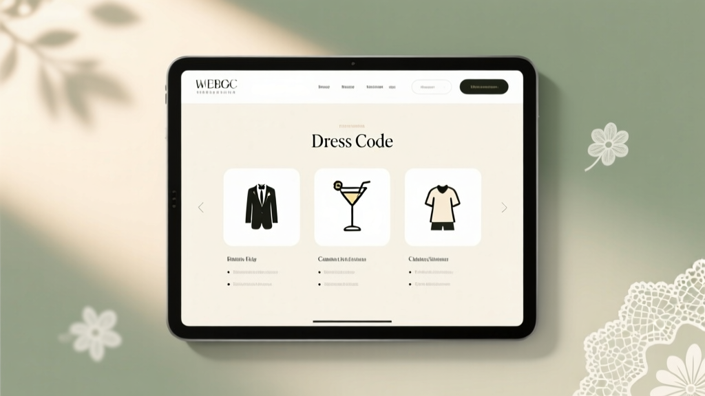 Wedding Dress Code on Website: 7 Steps + 3 Phrases to Avoid