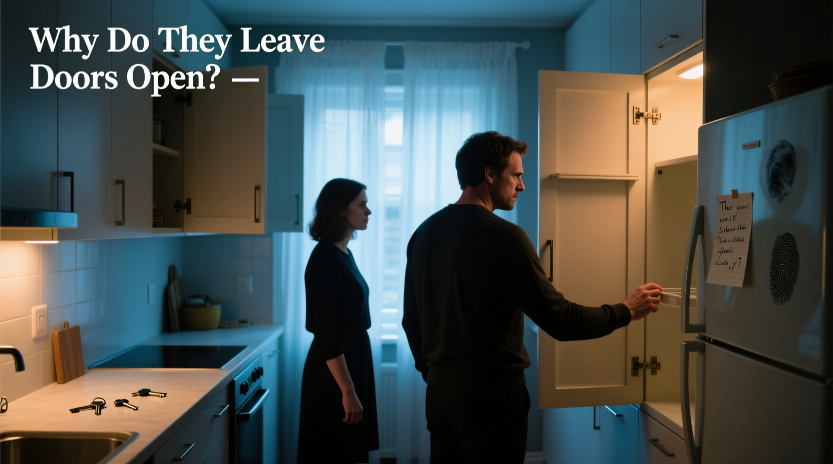 why does my partner leave cabinet doors open subconscious habits decoded