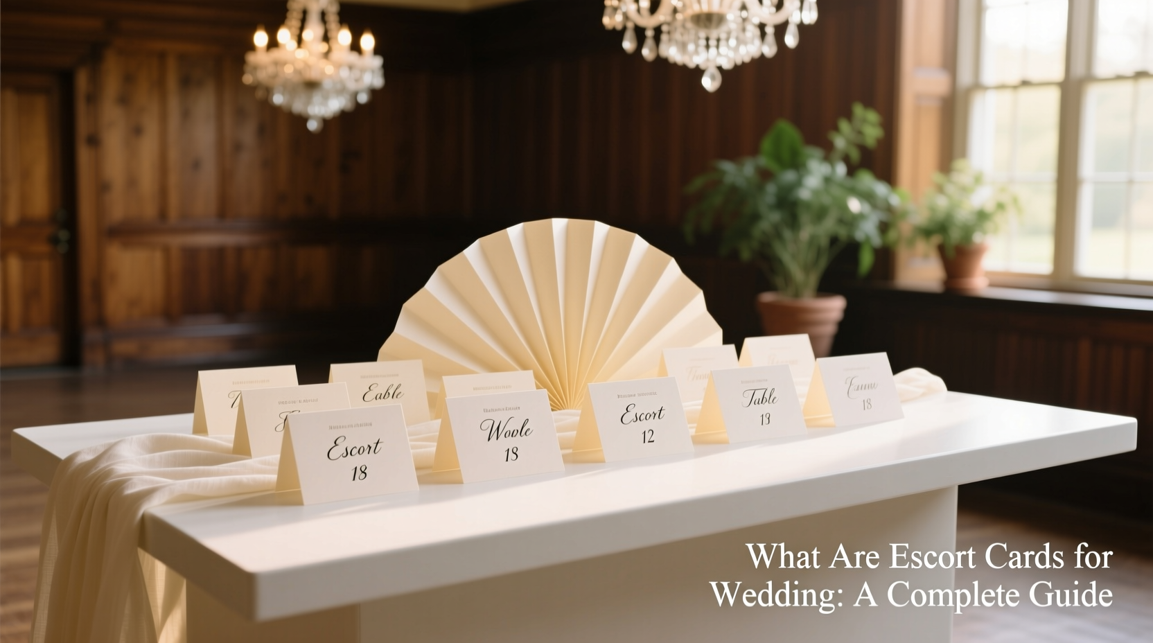 what are escort cards for wedding