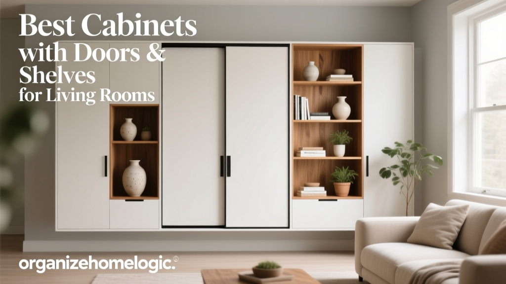 Best Cabinets with Doors & Shelves for Living Rooms