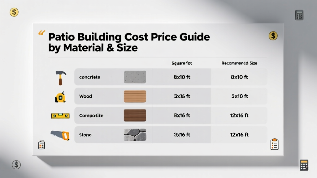 Patio Building Cost: Price Guide by Material & Size