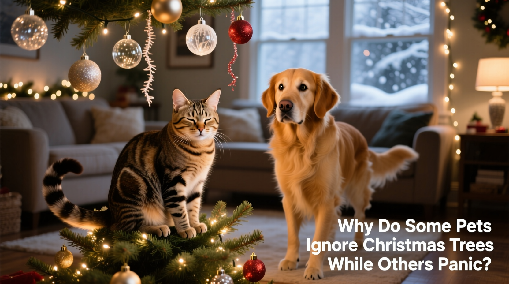 why do some pets ignore christmas trees while others panic