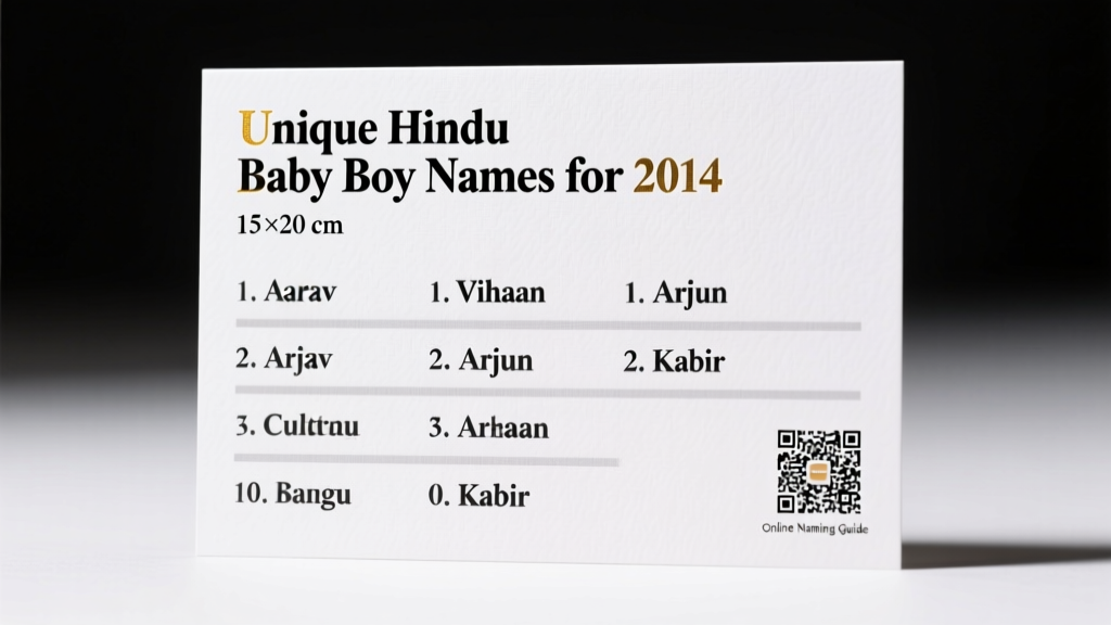 Unique Hindu Baby Boy Names for 2014: Meaning, Safety Considerations, and Cultural Significance