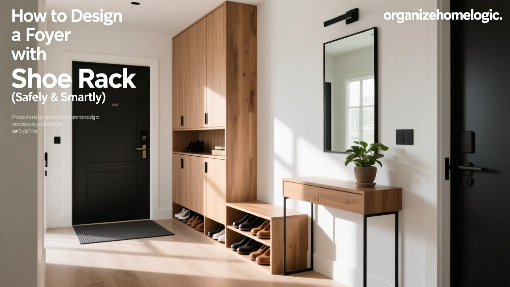 How to Design a Foyer with a Shoe Rack (Safely & Smartly)