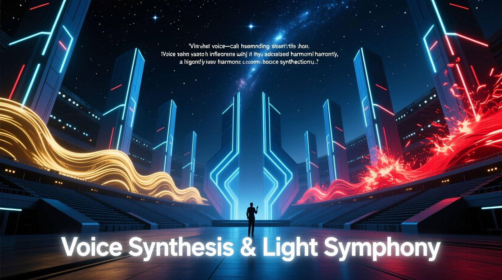 can you use voice synthesis to narrate a synchronized light show