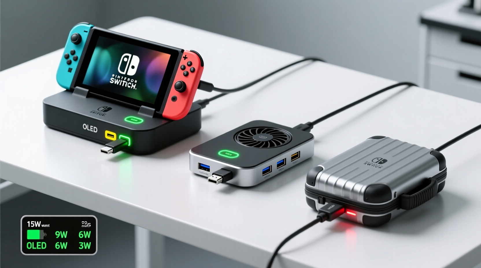 switch oled dock vs third party docks charging speed and portability tested