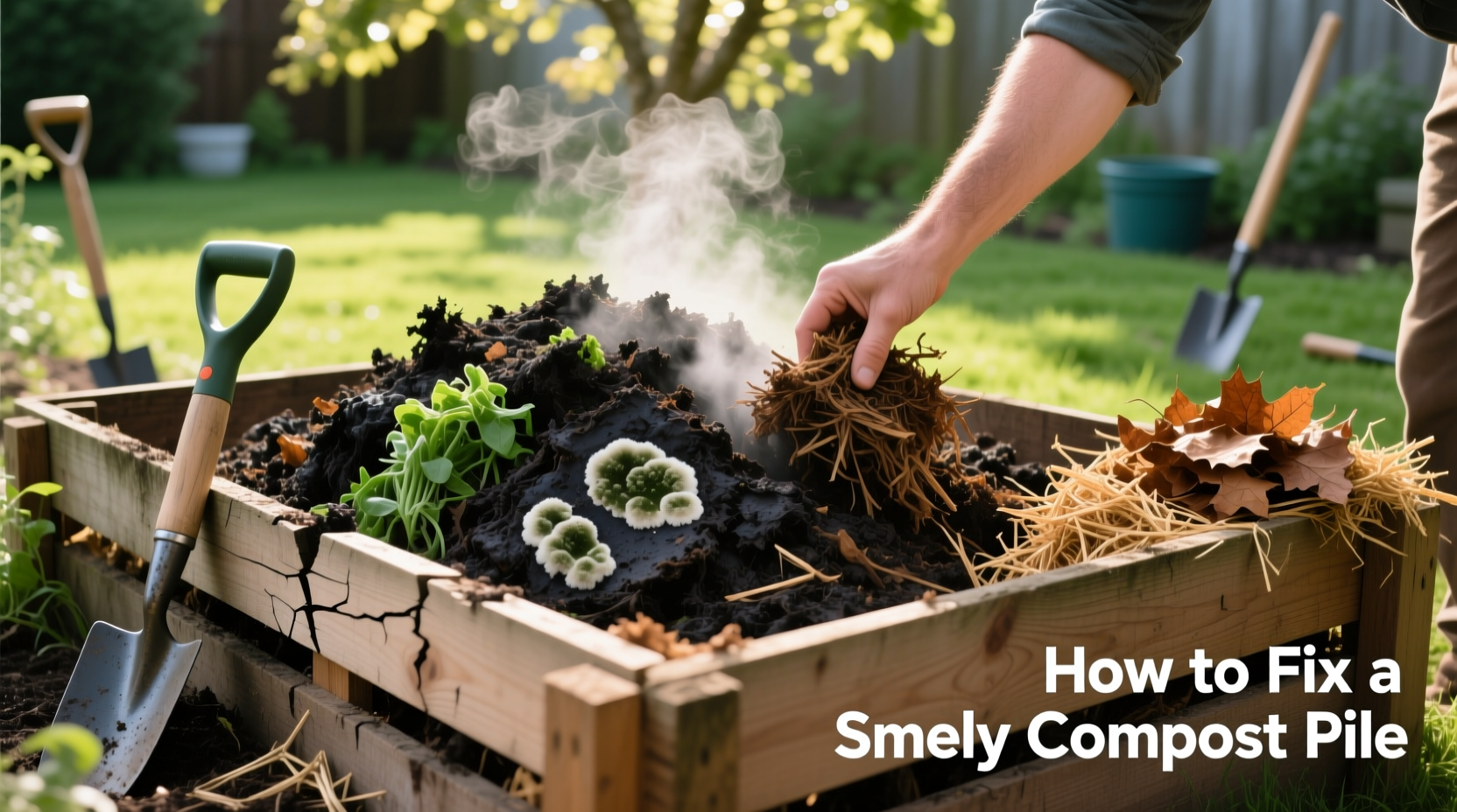 how to fix smelly compost pile