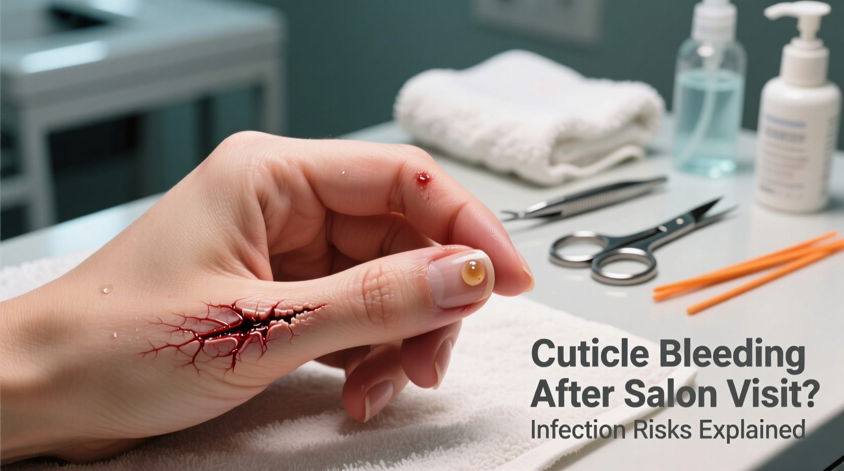why are my cuticles bleeding after a salon visit infection risks