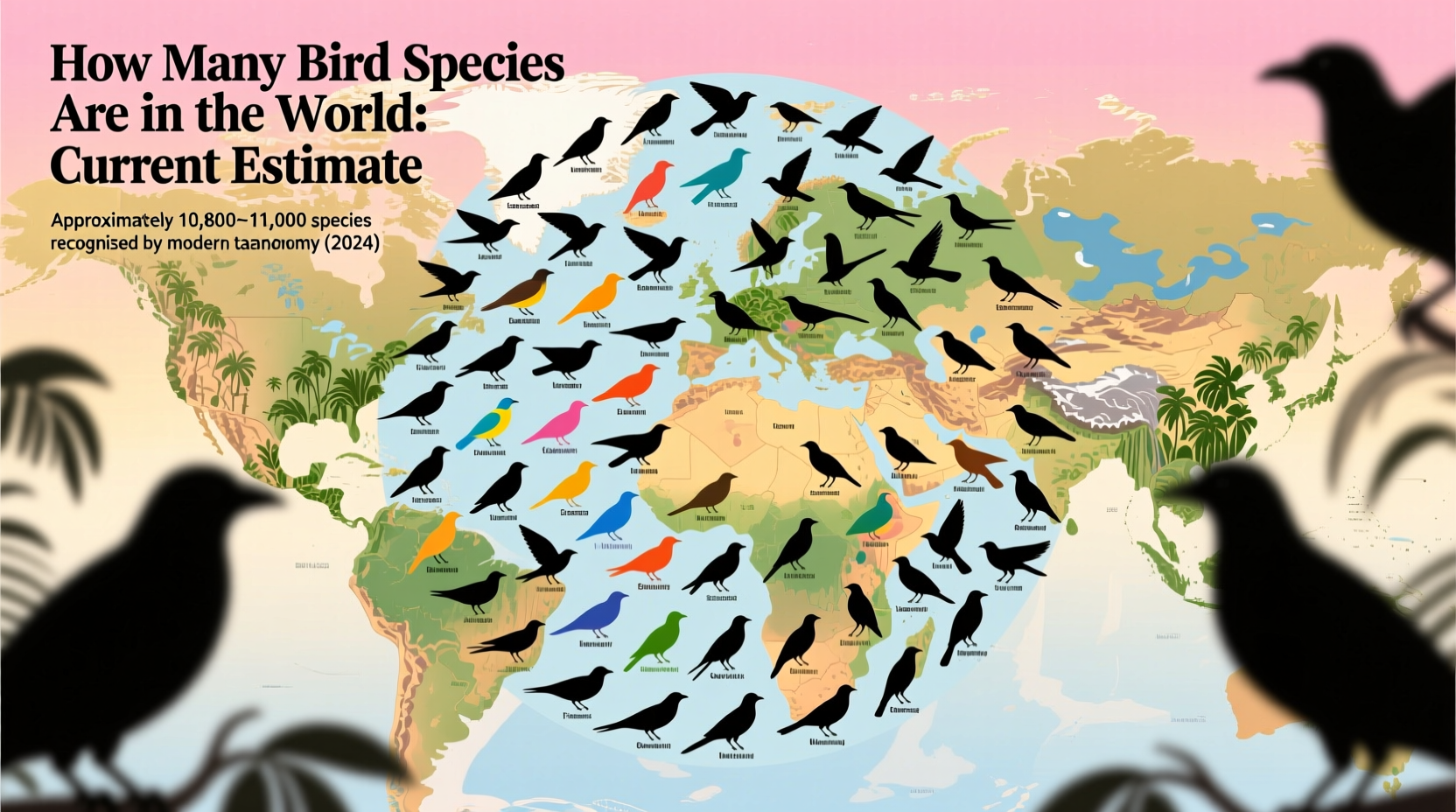 how many bird species are in the world