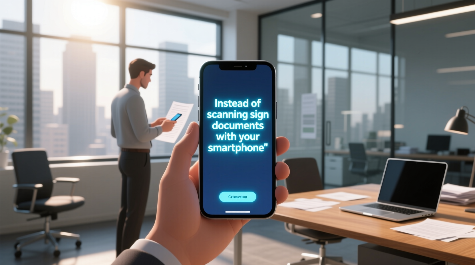instead of scanning sign documents with your smartphon
