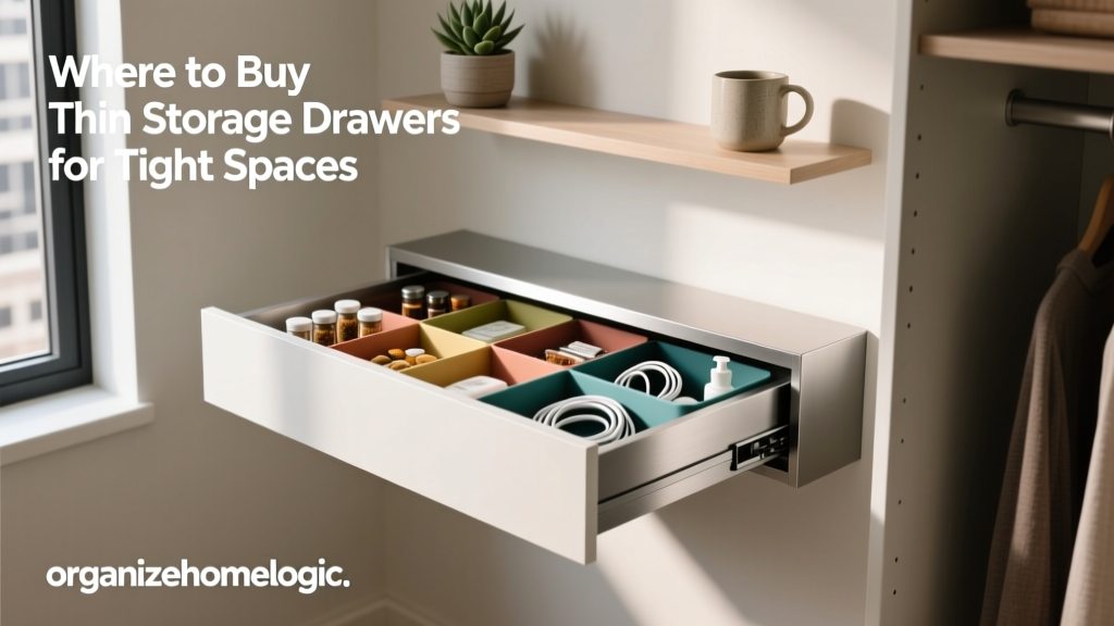 Where to Buy Thin Storage Drawers for Tight Spaces