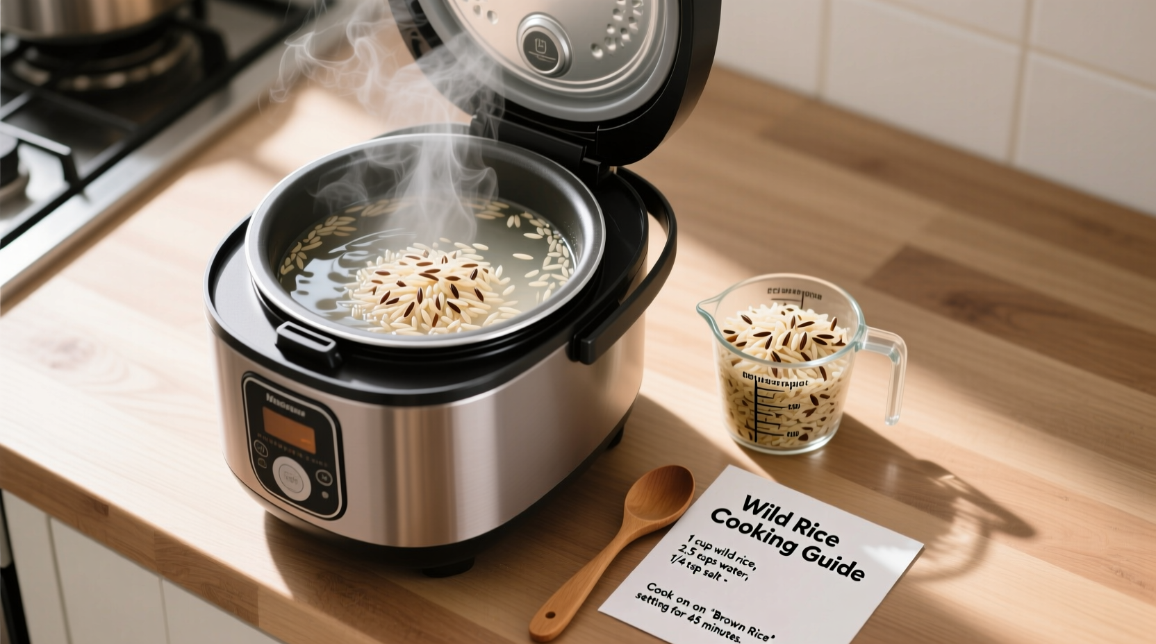 how to cook wild rice in a rice cooker