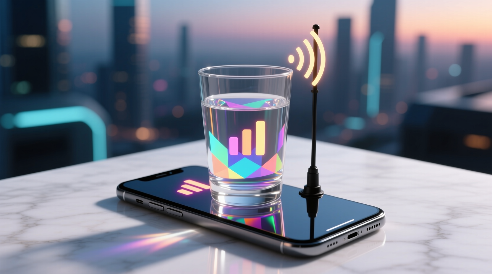 improve smartphone signal with a drinking glass