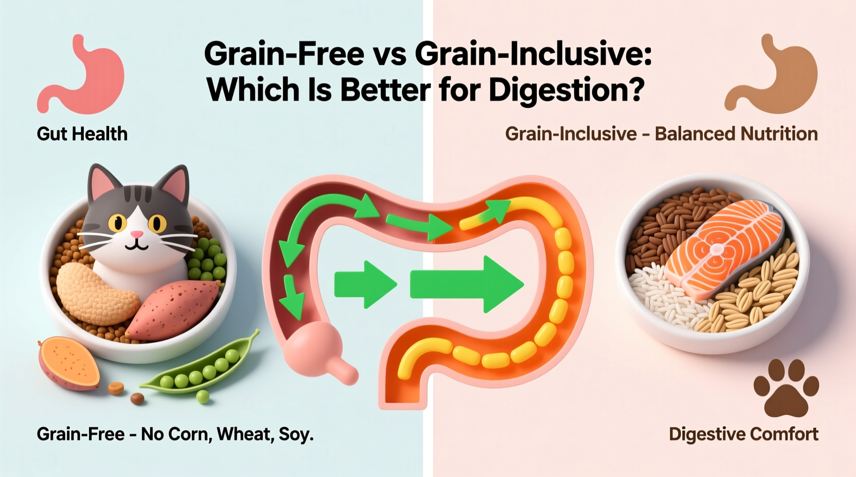 grain free cat food vs grain inclusive which is actually better for digestion