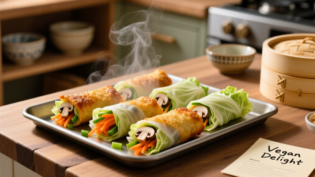 Vegan Egg Rolls in Air Fryer: Crispy, Oil-Free & Easy