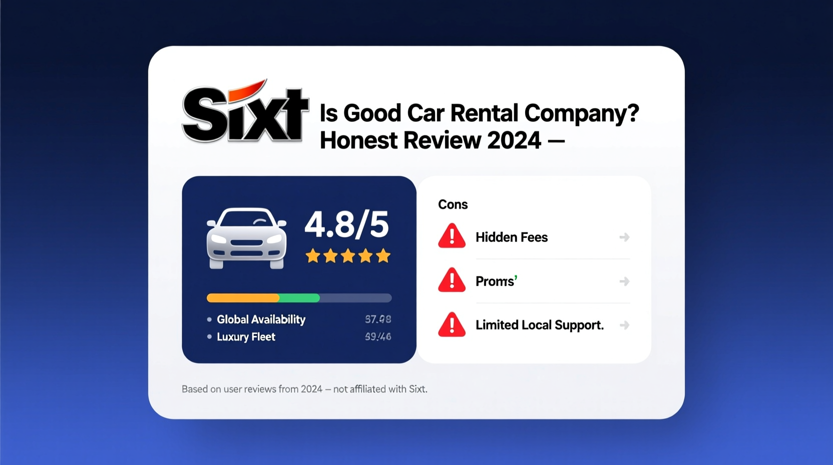 is sixt a good car rental company