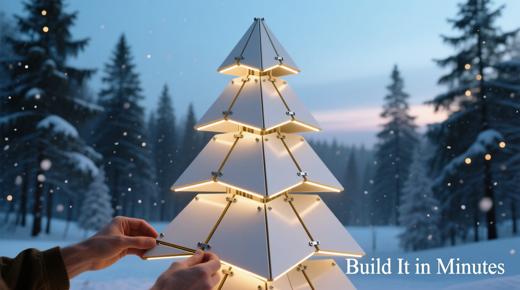modular christmas tree design can you build one from scratch easily