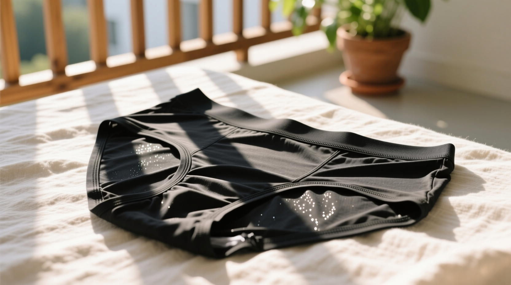 solar pasteurization for period underwear