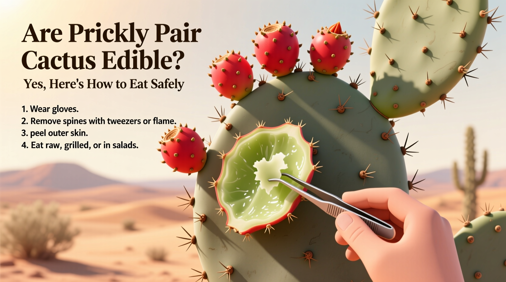Eat Prickly Pear Safely: 3 Steps | TheHomeSprouts
