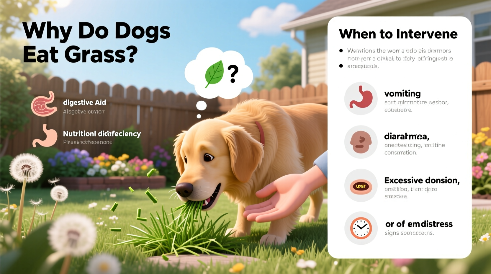 why does my dog eat grass and when should you intervene