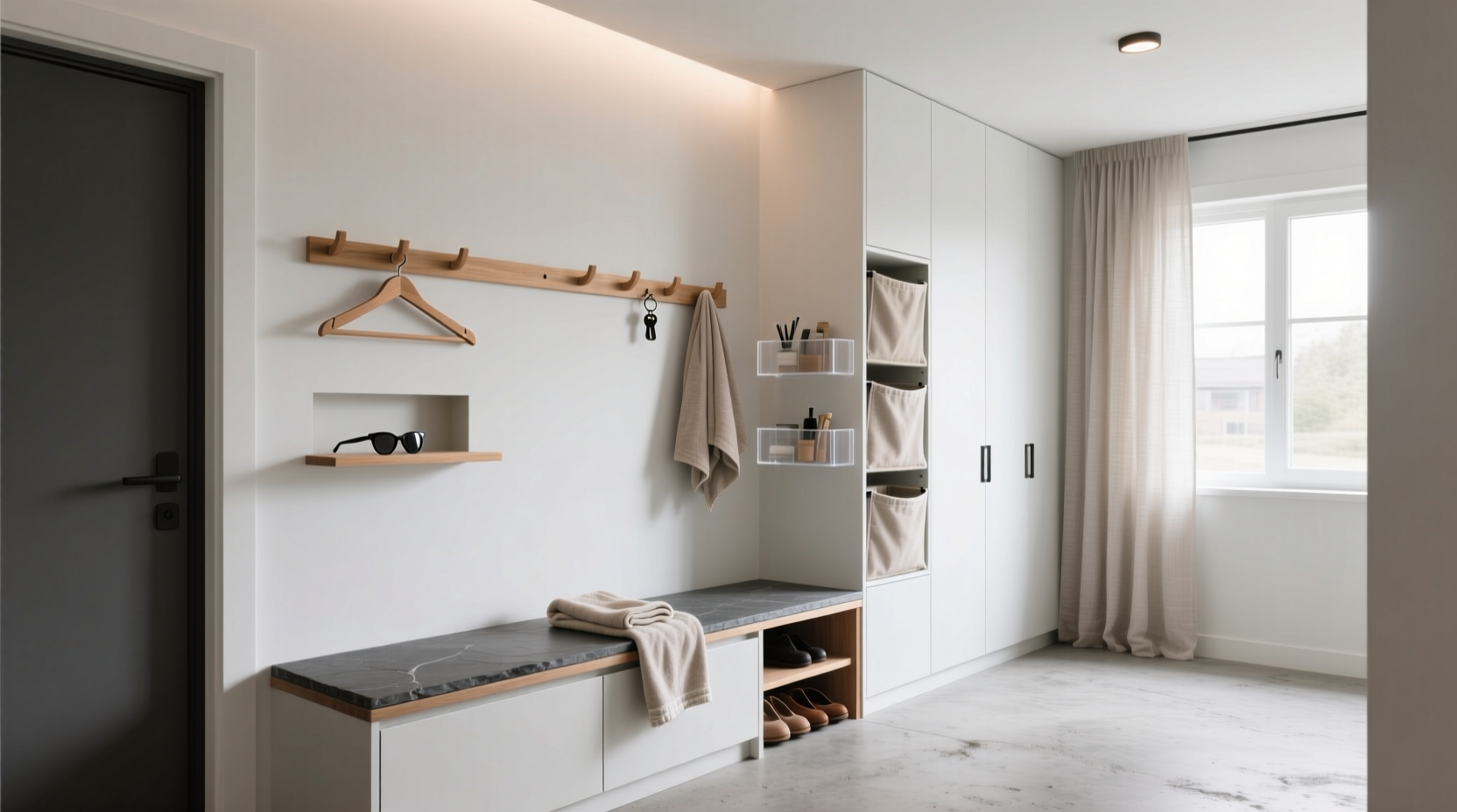 3 steps clean organized entryway mudroom
