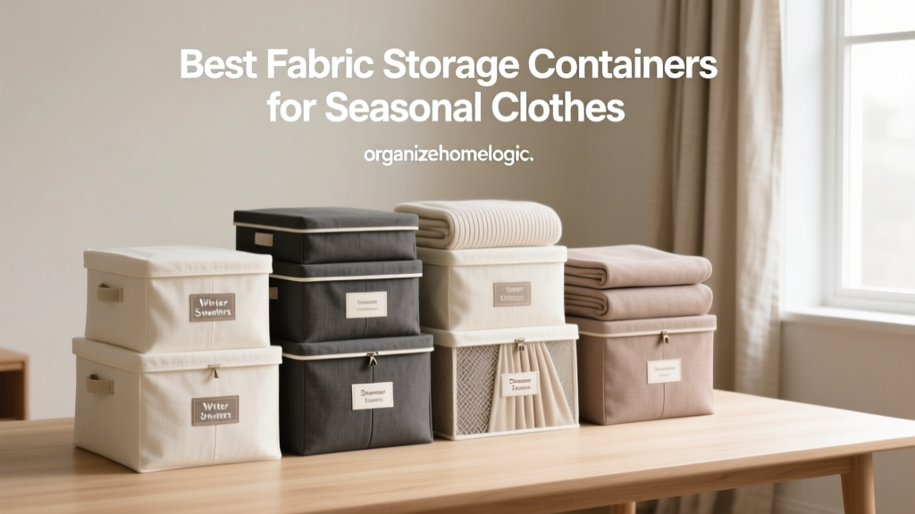 Best Fabric Storage Containers for Seasonal Clothes