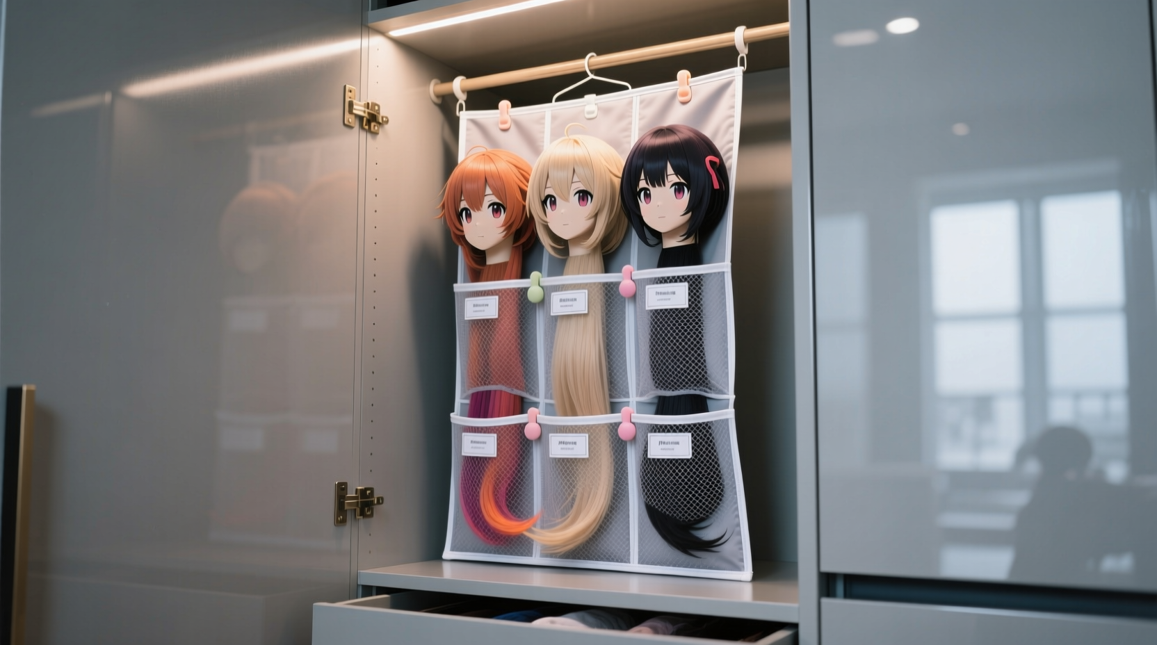 cosplay wig storage tangle free heat safe