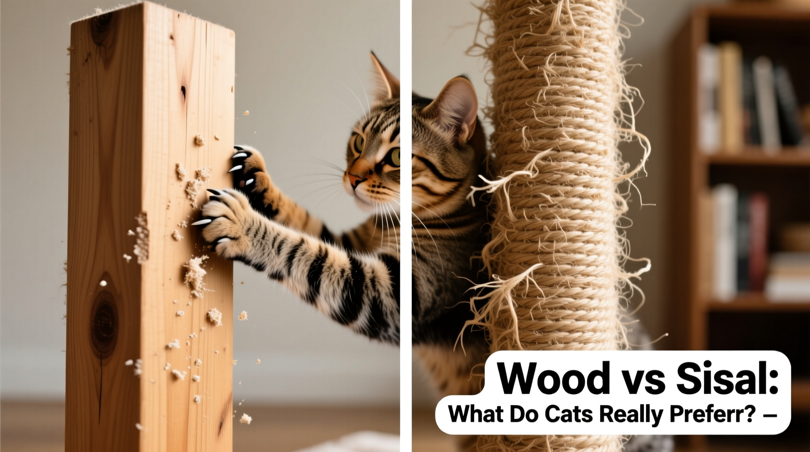 wood vs sisal scratching posts which texture do cats actually prefer scratching