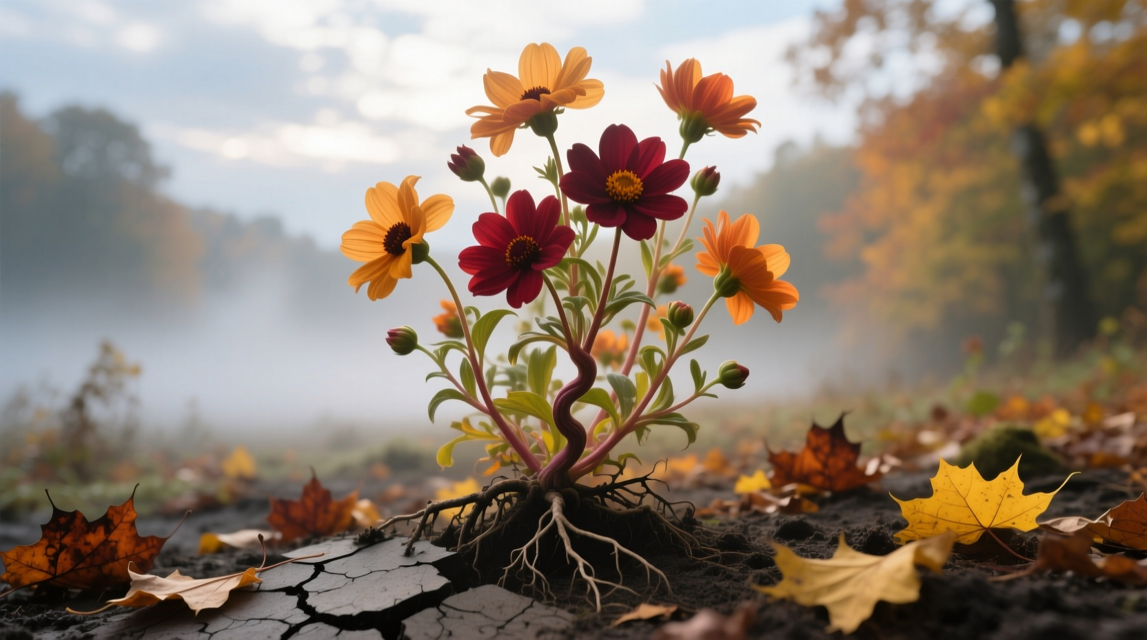 fast growing flowers plant in early fall