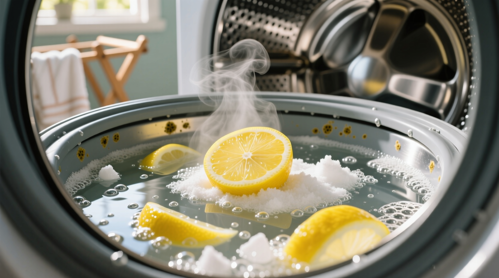 how to deep clean a front load washer drum no bleach