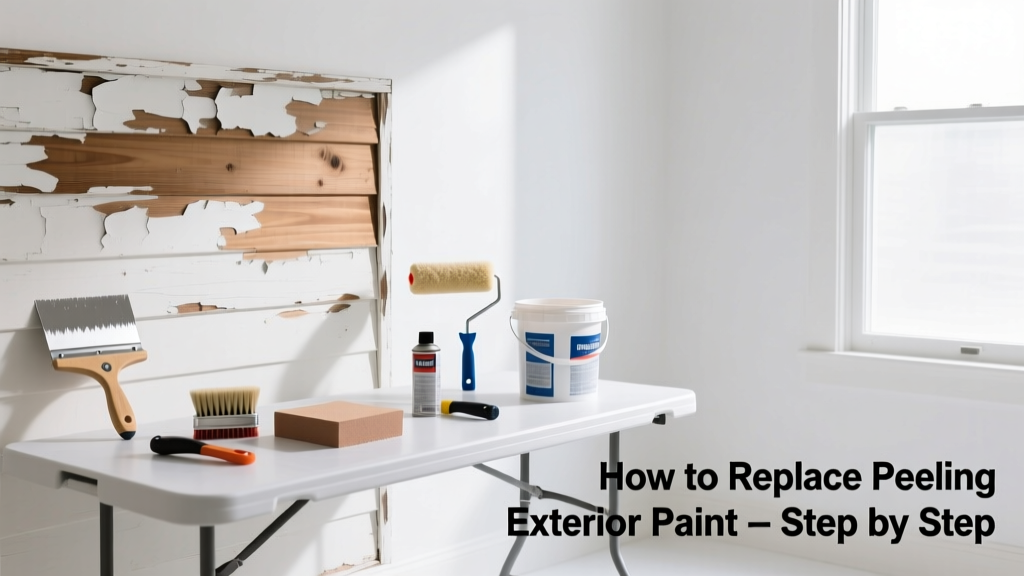 How to Replace Peeling Exterior Paint Sections