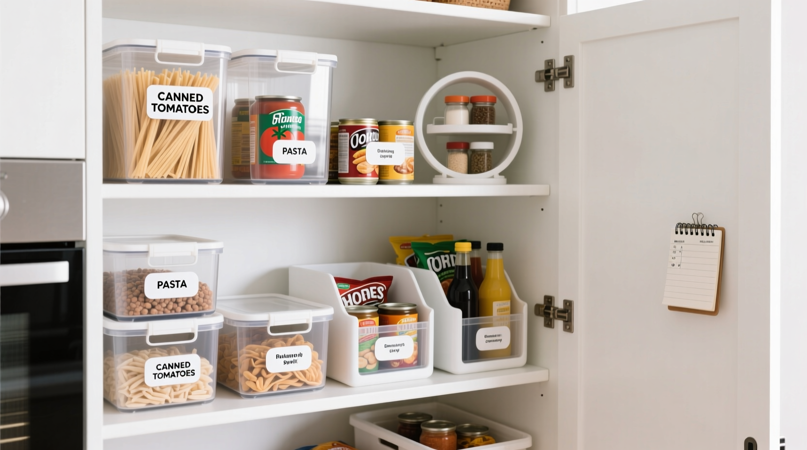 how to organize pantry items for easy access and reduced waste